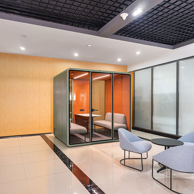 Soundproof Private Meeting Pods with STC30dB Acoustic Rating and 100-240V Power Supply