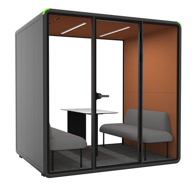Soundproof Private Meeting Pods with STC30dB Acoustic Rating and 100-240V Power Supply