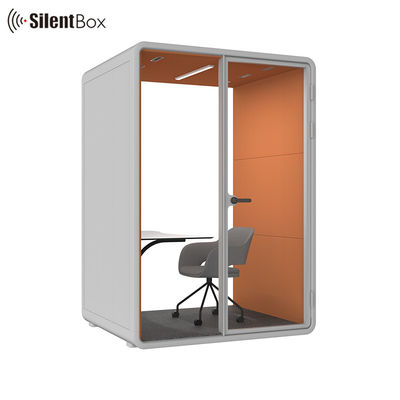 Modern Movable Silent Booth with 4000K Lighting STC30dB Soundproof and RT0.75s Acoustic Performance