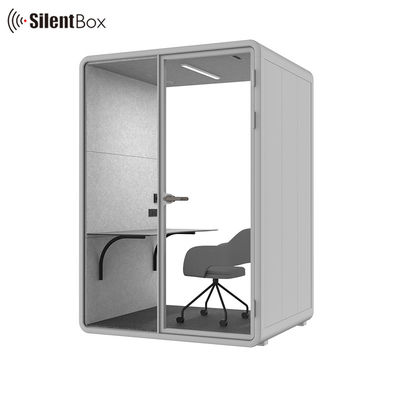 Modern Steel Frame Silent Booth with Modular Design and 2 Years Warranty for Private Meetings