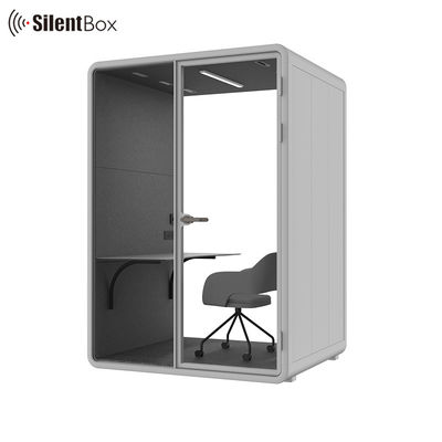 Modern Steel Frame Silent Booth with Modular Design and 2 Years Warranty for Private Meetings