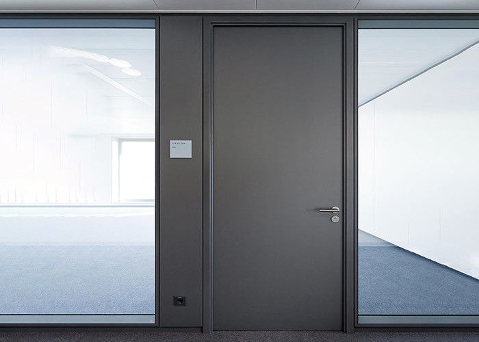 Steel Solid Fire Rated Glass Partition 90mm Fire Proof Glass Wall Partition System