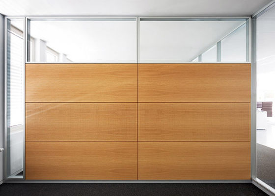 Panel dinding partisi solid kantor yang dapat dibongkar