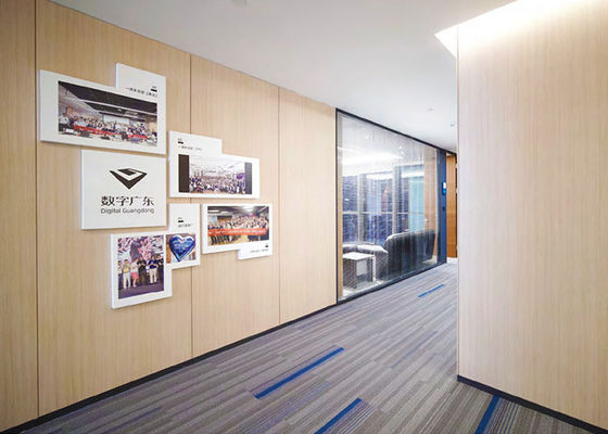Papan dinding partisi padat dengan pintu melamin pintu baja dinding partisi kaca untuk area kantor
