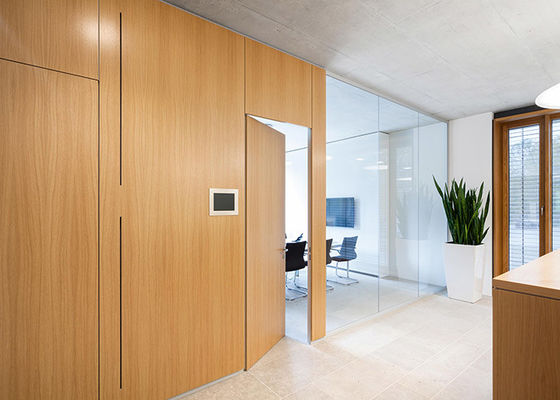 pintu partisi baja padat dengan kunci untuk kantor ukuran khusus swing pintu