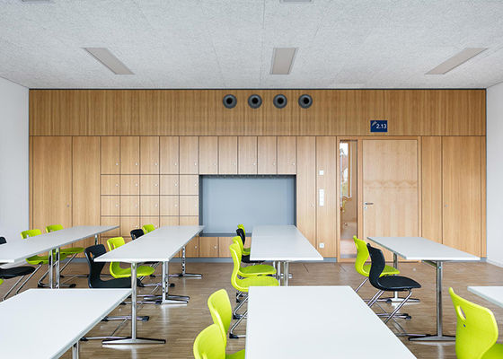 Ekologi-Friendly dibongkar solid dinding partisi baja tahan api papan privasi pertemuan dinding partisi