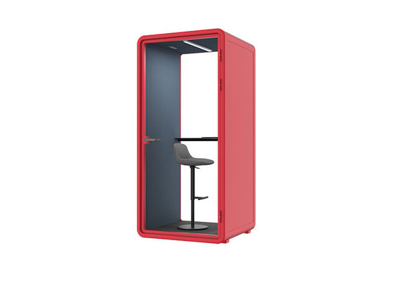 Membongkar Mudah Instalasi Kantor Meeting Pods awet Telepon Booth 10mm Ketebalan Laminasi Kaca