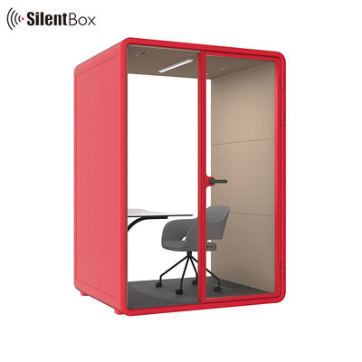 Fleksibel Disesuaikan Mobile Meeting Pod Telepon Booth Soundproof Solusi Kantor Modern