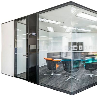 Sistem Partisi Modular Knock-down Kantor Desain Ruang Dinding Partisi Aluminium Dinding Partisi Kaca Kantor